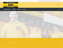 Tablet Screenshot of jost-transport.ch